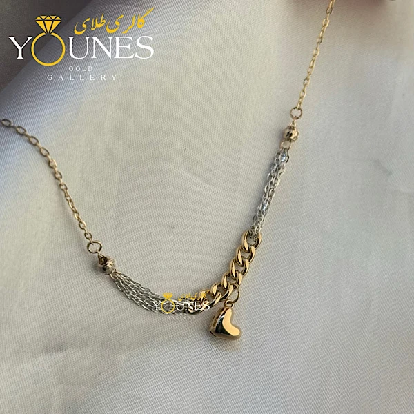 دستبند تمام طلا کارتیر قلبی